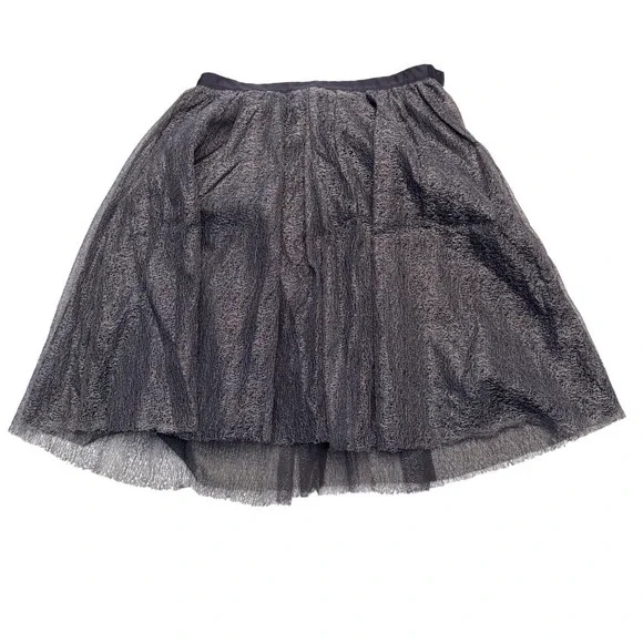 Isaac Mizrahi For Target Skirt Womens 4 Gray Metallic Tutu Knee‎ Length Lined - Picture 2 of 7